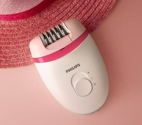 Removedor Elétrico Satinelle Essential Philips – BRE235/00 – Branco e Rosa na Casas Bahia