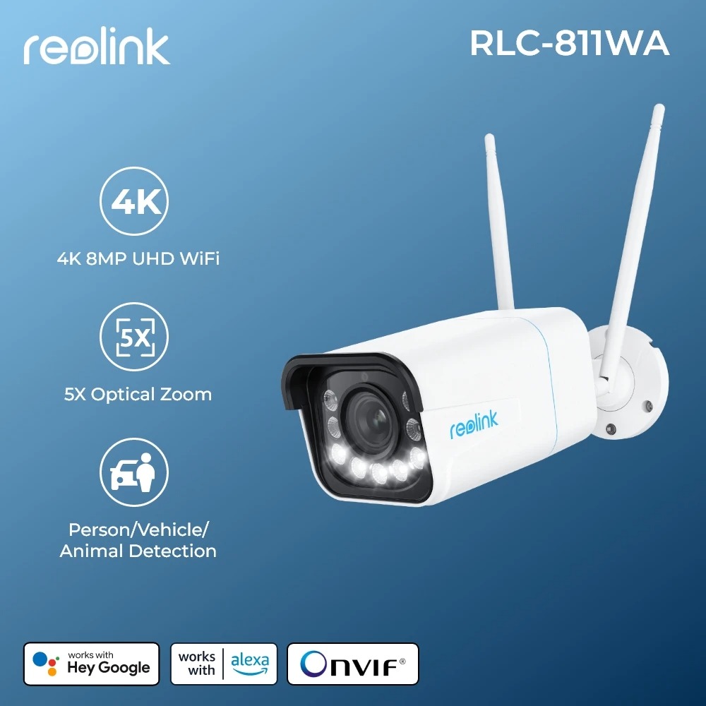 Reolink 4K Câmera de Segurança Detecção Inteligente na Aliexpress