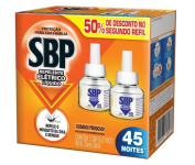 Repelente Elétrico Líquido 45 Noites – SBP – 50% 2ª Unidade – 35Ml na Amazon