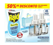 Repelente Eletrico Líquido Family Refil, Até 45 Noites de Proteção, 2 unidades na Amazon