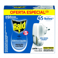 Repelente Elétrico Líquido Raid Anti Mosquitos 1 Aparelho + 1 Refil De 32,9 Ml na Amazon