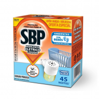 Repelente Elétrico Líquido SBP 45 Noites Cheiro Suave Novo Aparelho + Refil na Amazon