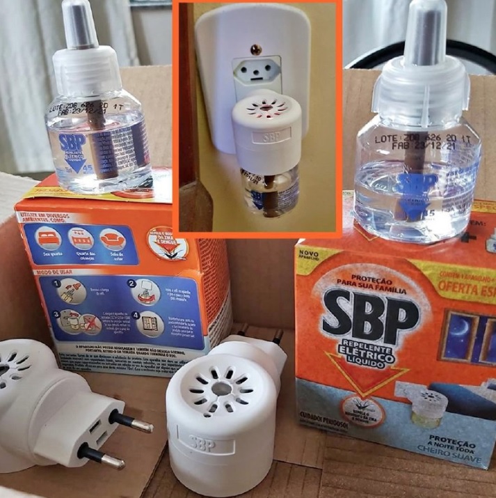 Repelente Elétrico Líquido SBP 45 Noites Novo Aparelho + Refil na Amazon