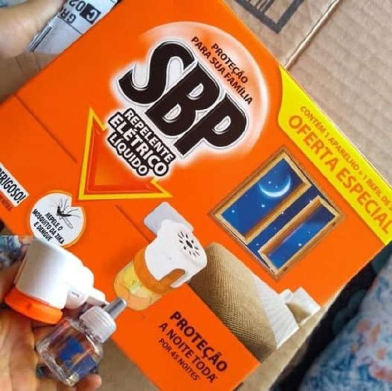 Repelente Elétrico Líquido SBP 45 Noites Novo Aparelho + Refil na Amazon