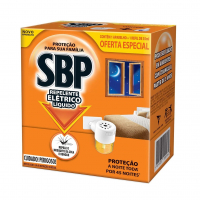 Repelente Elétrico Líquido SBP 45 Noites Novo Aparelho + Refil na Amazon