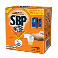 Repelente Elétrico Líquido SBP 45 Noites Novo Aparelho + Refil na Amazon
