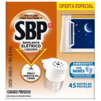 Repelente Elétrico Líquido SBP 45 Noites Novo Aparelho + Refil na Amazon