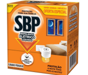 Repelente Elétrico SBP Líquido – 45 Noites – Novo Aparelho + Refil na Amazon