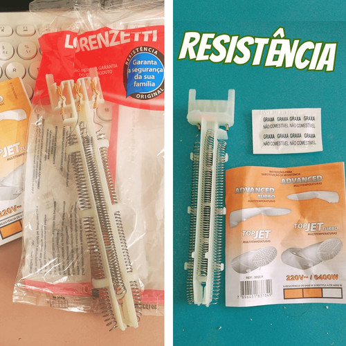 Resistência 220V 6400W Advanced/Top 3055-P, Lorenzetti, 7589048, Metal, Pequeno na Amazon
