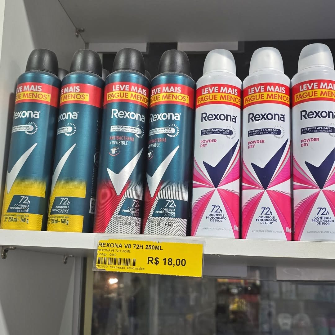 Rexona Antitranspirante Masculino Aerossol Invisible 250 ML na Amazon