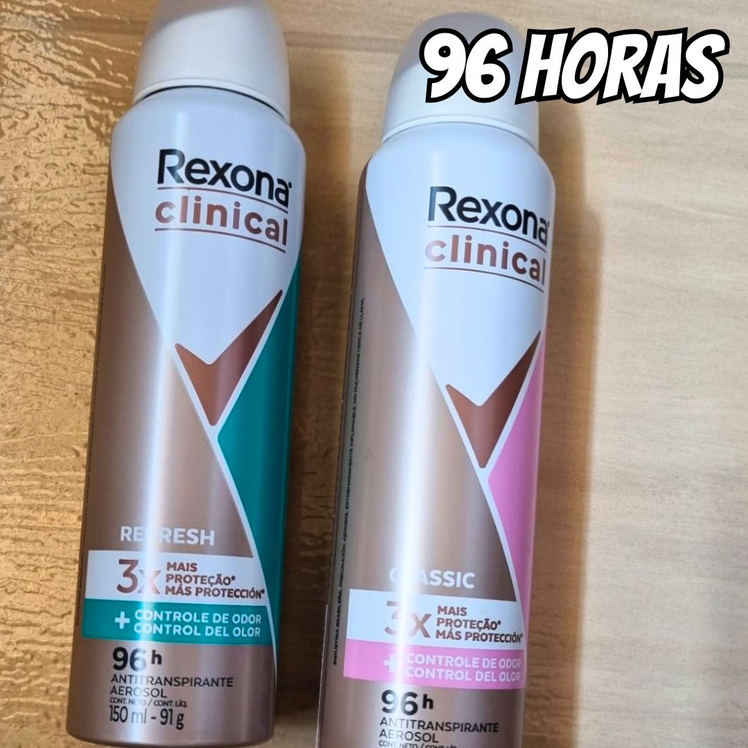 Rexona Clinical Aerossol Refresh 96h 150ml na Amazon