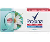 Rexona Sabonete Em Barra Fresh – Pacote com 6 unidades – 84G na Amazon