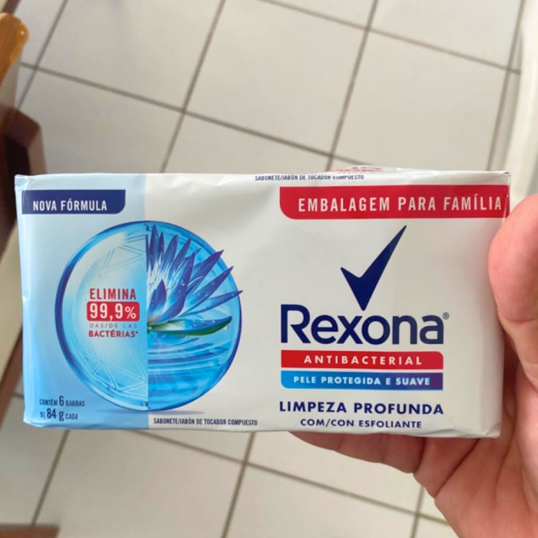 Rexona Sabonete em Barra Limpeza Profunda 84 G, 6 Barras na Amazon