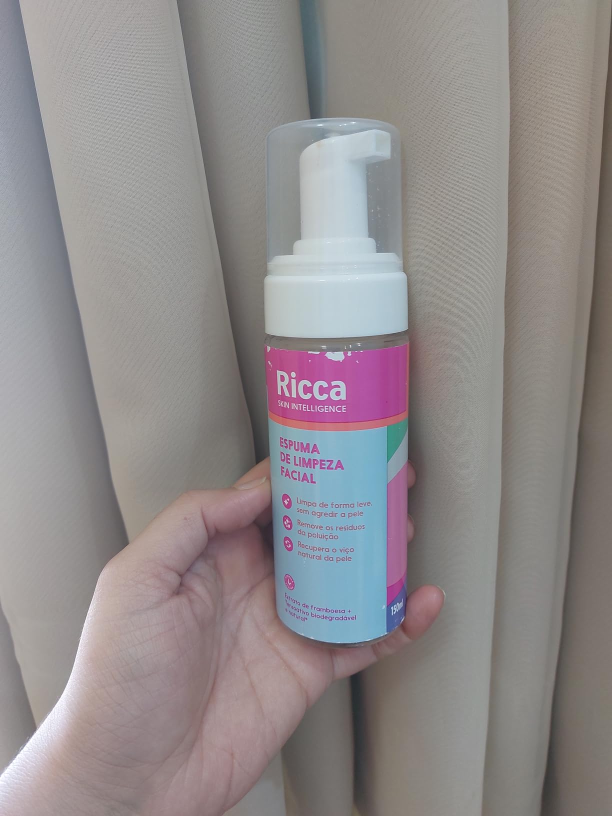 Ricca Espuma de Limpeza Facial 150ml na Amazon