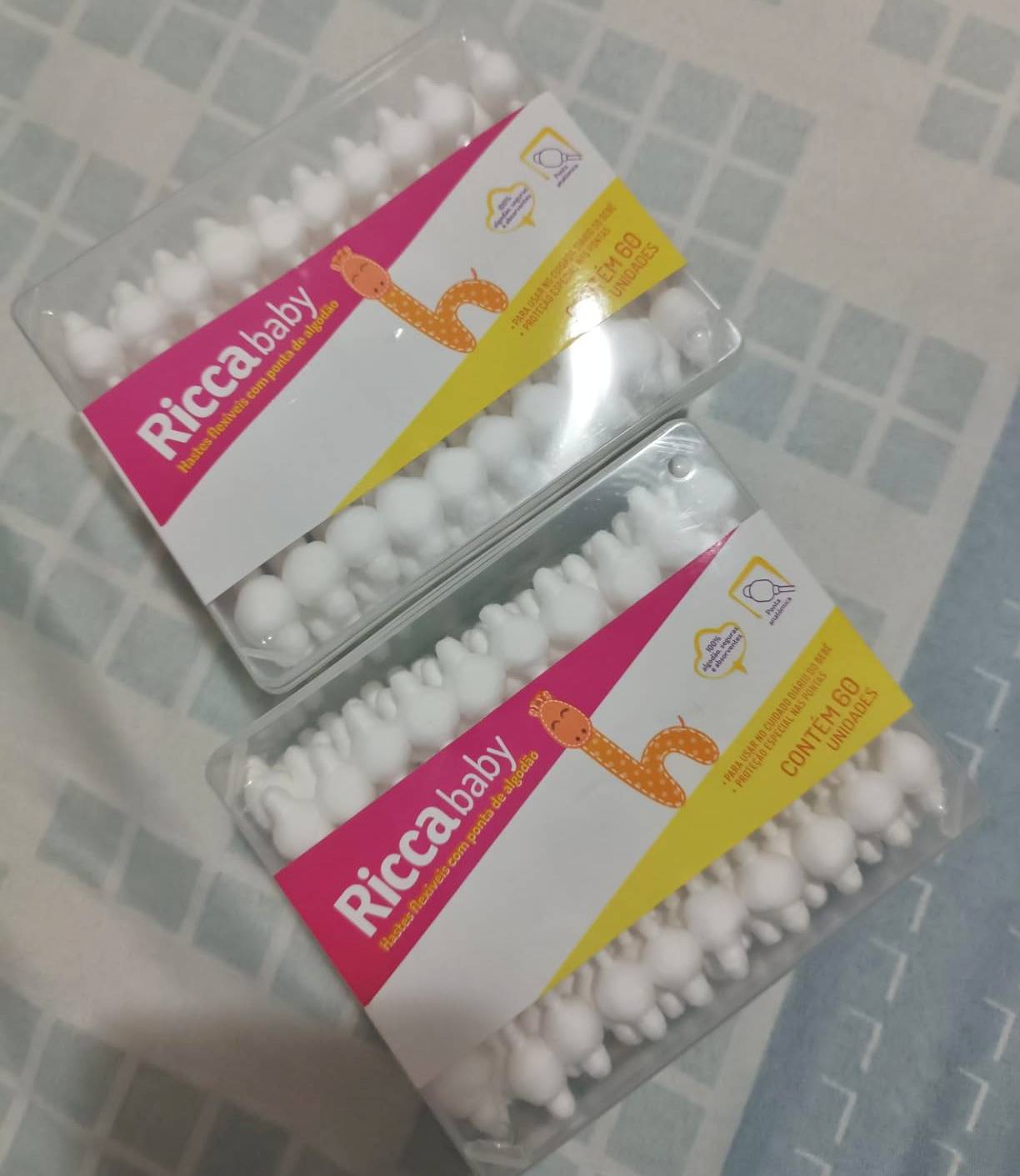 Ricca Hastes Flexíveis Baby Ricca 60un na Amazon