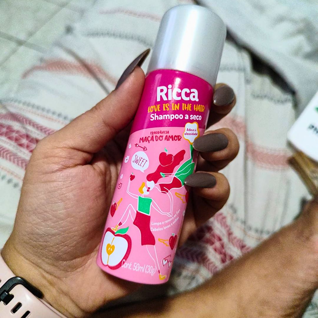 Ricca Shampoo A Seco Maçã do Amor 50ml na Amazon