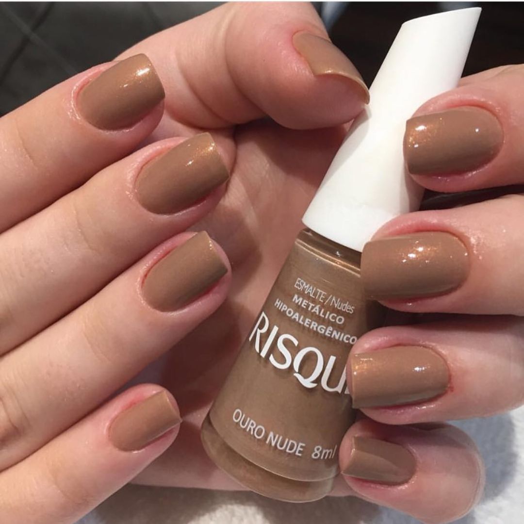 Risqué Esmalte Nude Ouro 8 Ml na Amazon