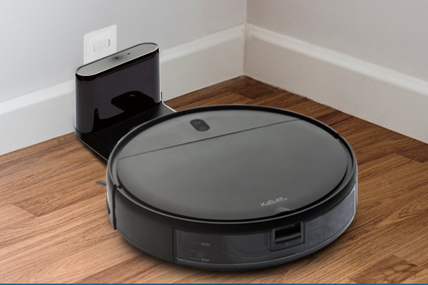 Robô Aspirador de Pó KaBuM! Smart 100, Preto, Recarregamento automático, Aspira e Passa Pano, Controle via Aplicativo – KBSF007 na KaBuM!