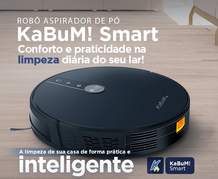 Robô Aspirador de Pó KaBuM! Smart 500, Recarregamento Automático, Filtro HEPA, Controle via Aplicativo, Preto – KBSF000 na KaBuM!