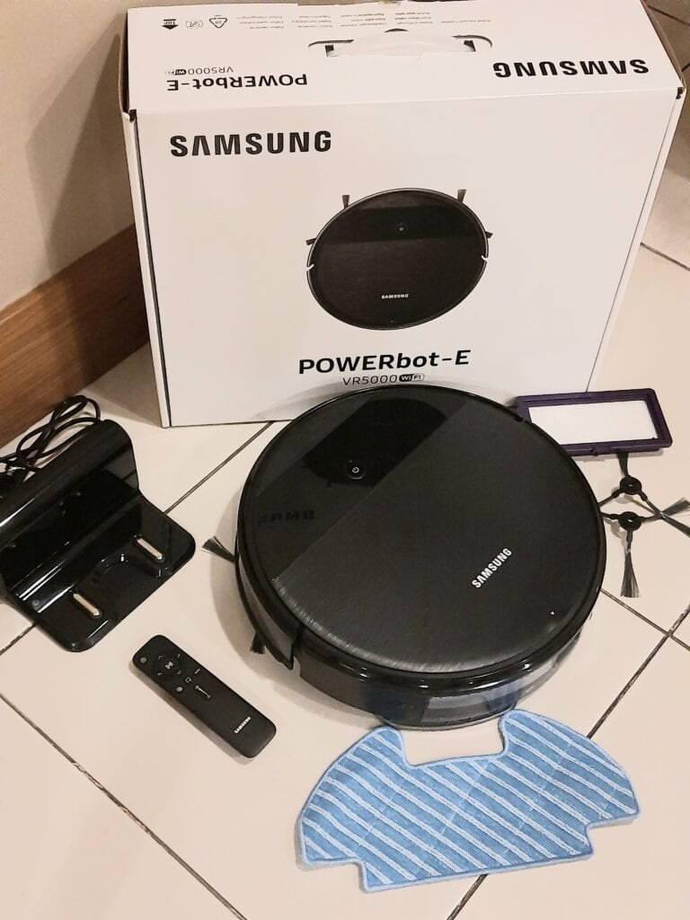 Robô Aspirador de Pó Samsung Powerbot-E com Capacidade de 0,2 Litros e Filtro Lavável – VR05R5050WK/AZ na Amazon