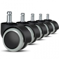 Rodízio Kit 5 Rodinhas Cadeira Escritório Silicone Antirisco na Amazon