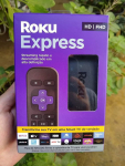 Roku Express – Streaming player Full HD, Transforma sua TV em Smart TV, Com controle remoto e cabo HDMI incluídos na Amazon