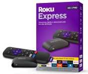 Roku Express | Dispositivo de streaming para TV HD/Full HD compatível com Alexa, Siri e Google. Inclui Cabo HDMI Premium na Amazon
