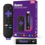 Roku Streaming Stick HD 2025 | Dispositivo de streaming para TV HD/FHD com controle remoto por comando de voz compatível com Alexa, Siri e Google na Amazon