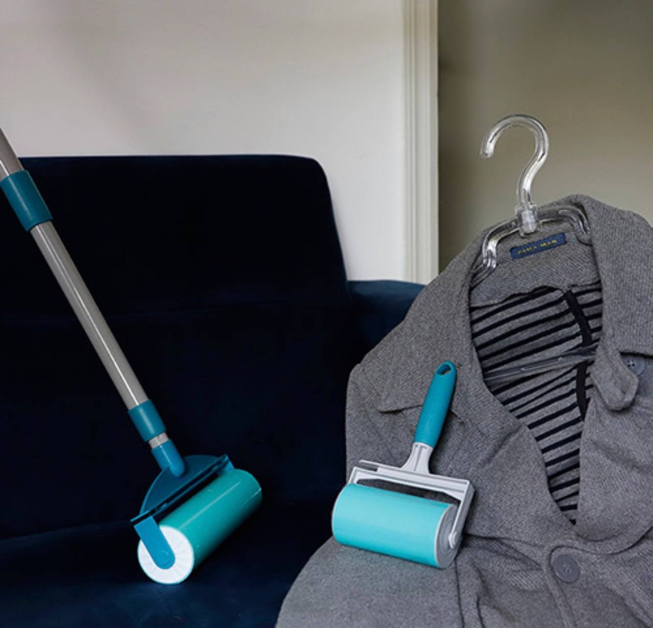 Rolo Adesivo Lavável com Cabo Extensível, remove poeira, pelos e fiapos, FLP7672, Flash Limp na Amazon