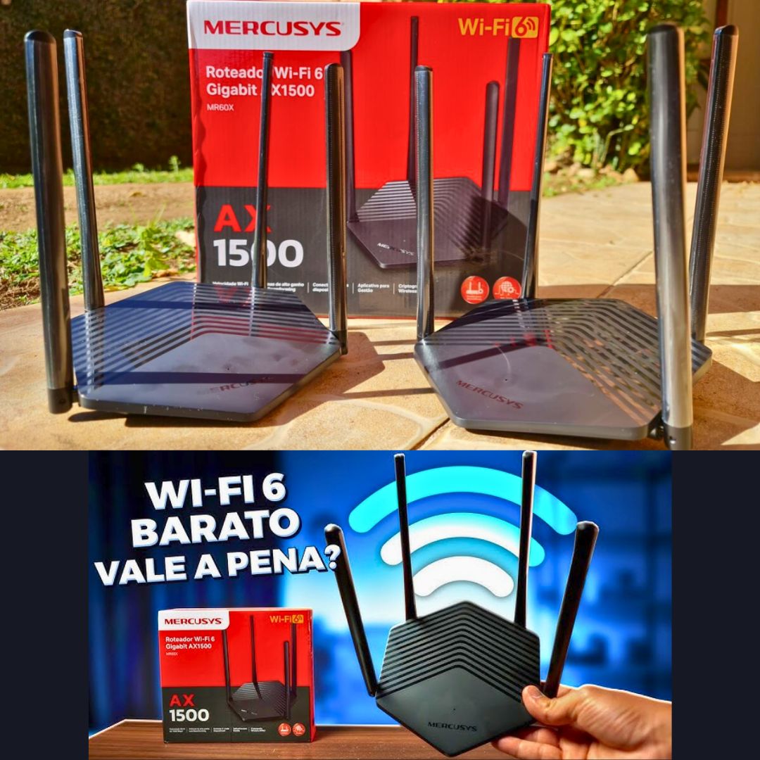 ROTEADOR MERCUSYS MR60X TP-LINK WI-FI 6 AX1500 na Amazon