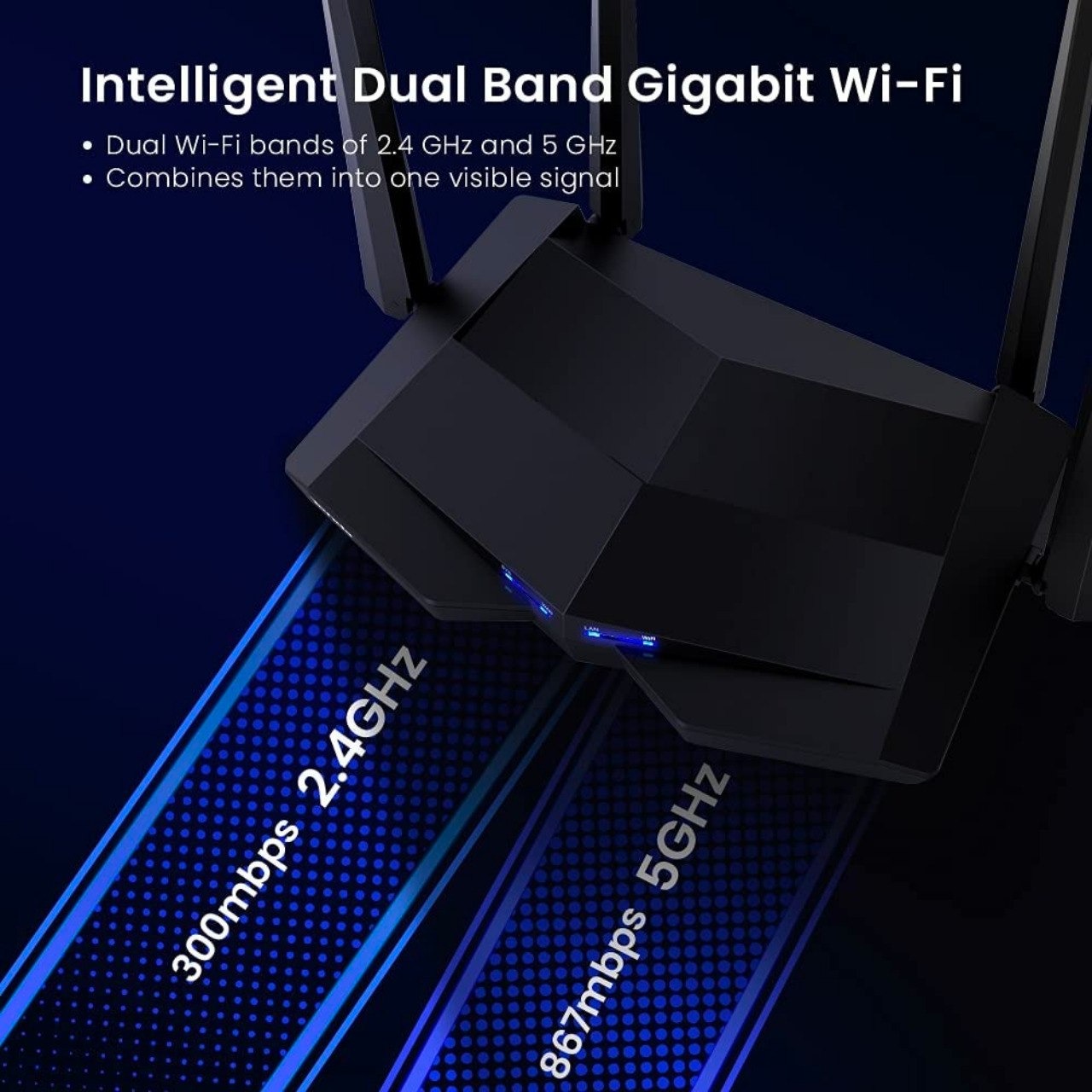 Roteador Tenda 1200Mbps 4 Antenas - AC10 na Amazon