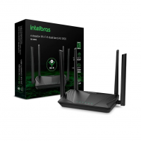 Roteador Wi-Fi 6 Dual Band RX 1500 Preto Intelbras na Amazon