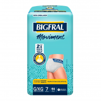 Roupa Íntima Bigfral Moviment G/XG 7 Unidades na Amazon