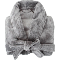 Roupão Canelado Cinza Tamanho M - Casa E Conforto na Americanas