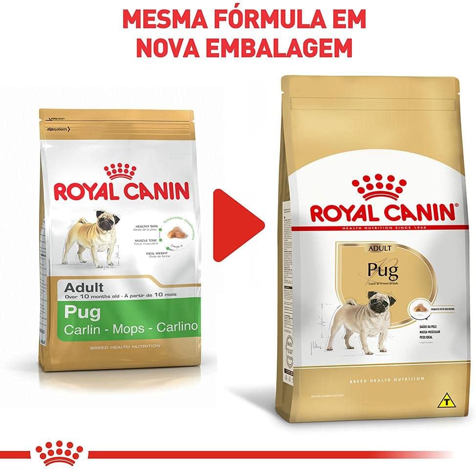 ROYAL CANIN Ração Pug Cães Adultos 7,5kg na Amazon