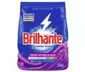 Sabão em Pó Brilhante Cuidado Total – Roupas Brancas e Coloridas Original 1,6kg na Magazine Luiza