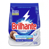 Sabão Em Pó Brilhante Delicadeza Total - Roupas Brancas E Coloridas Suave 1,6kg na Magazine Luiza