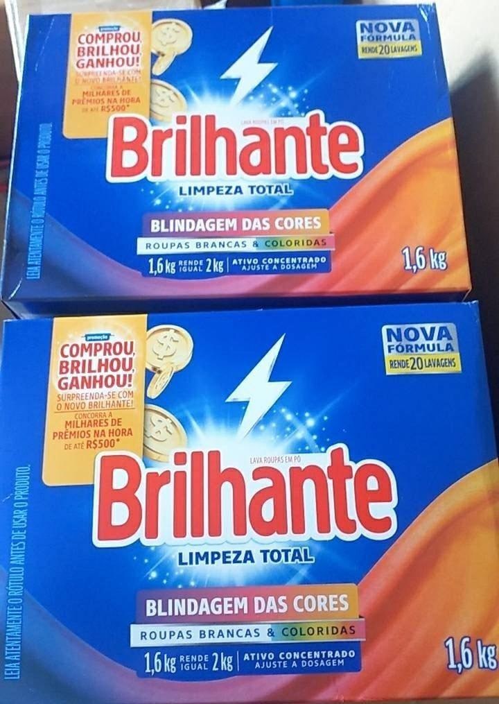 Sabão em Pó Brilhante Limpeza Total Blindagem das – Cores Original 1,6kg na Magazine Luiza