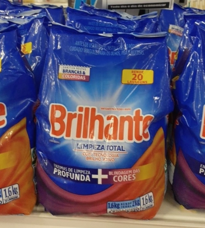 Sabão em Pó Brilhante Limpeza Total – Blindagem das Cores Original 1,6kg na Magazine Luiza