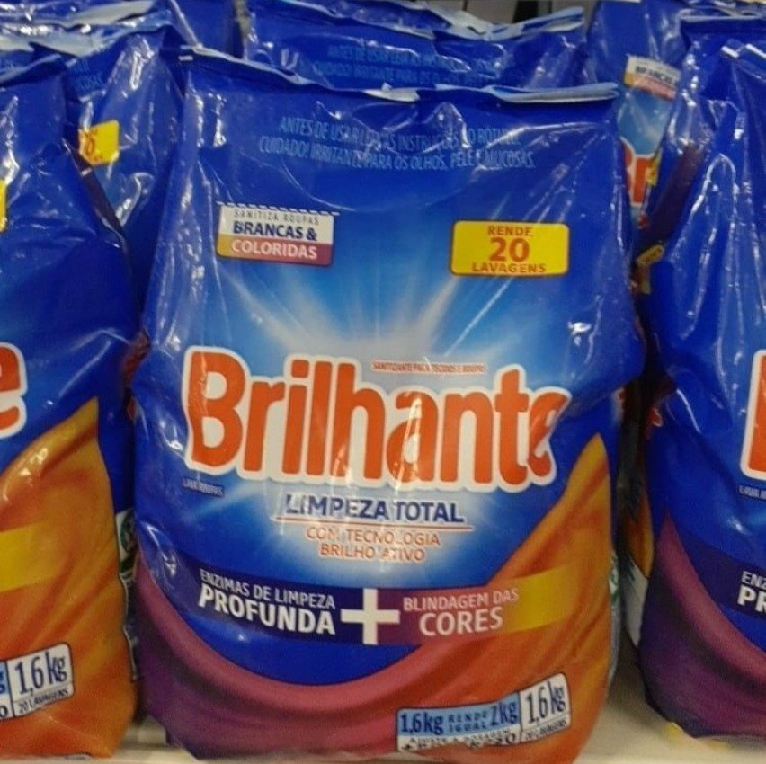 Sabão em Pó Brilhante Limpeza Total – Blindagem das Cores Original 1,6kg na Magazine Luiza