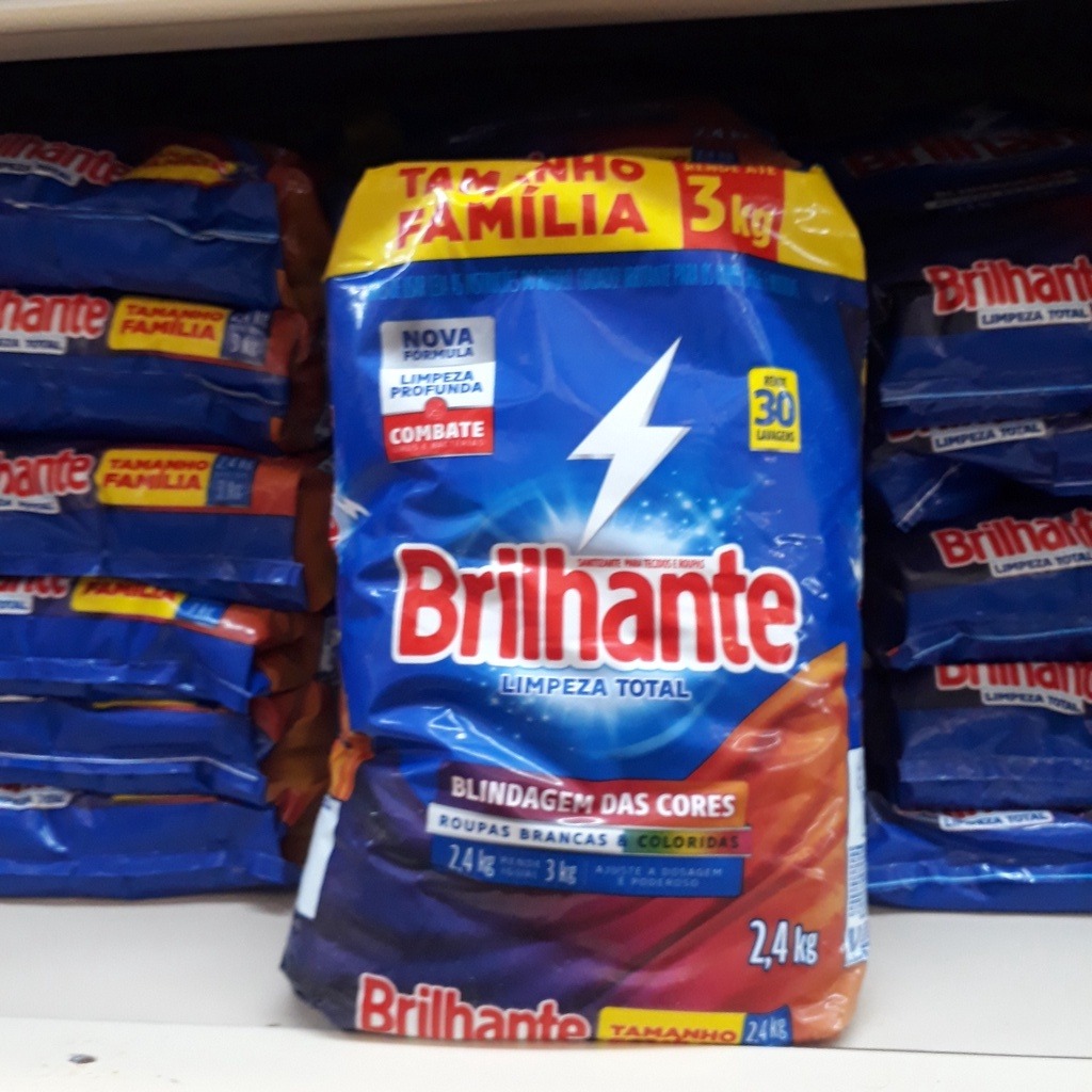 Sabão em Pó Brilhante Roupas Brancas e Coloridas Blindagem das Cores – 4kg na Ponto