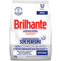 Sabão Em Pó Brilhante Uso Geral Sem Perfume Limpeza Total Pro - 4kg na Casas Bahia