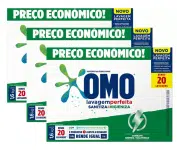 Sabão em Pó Omo Lavagem Perfeita – Sanitiza e Higieniza Concentrado 1,6kg 3 Unidades na Magazine Luiza