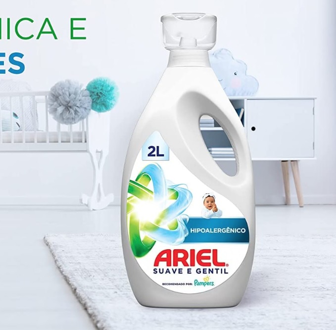 Sabão Líquido Ariel Suave e Gentil 2L na Amazon