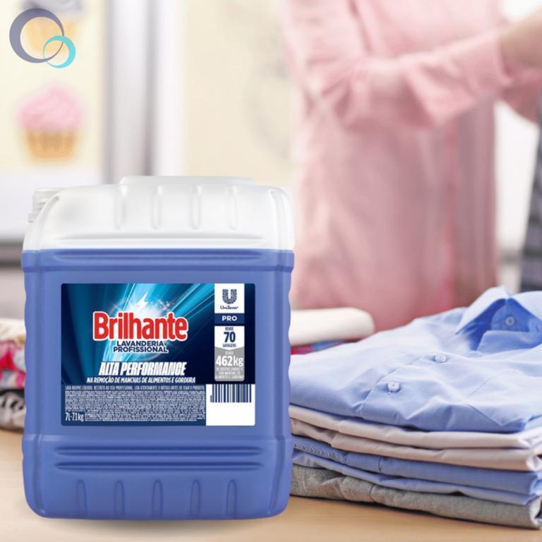 Sabão Líquido Brilhante Lavanderia Profissional Alta Perfomance Pro Galão – 7L na Casas Bahia