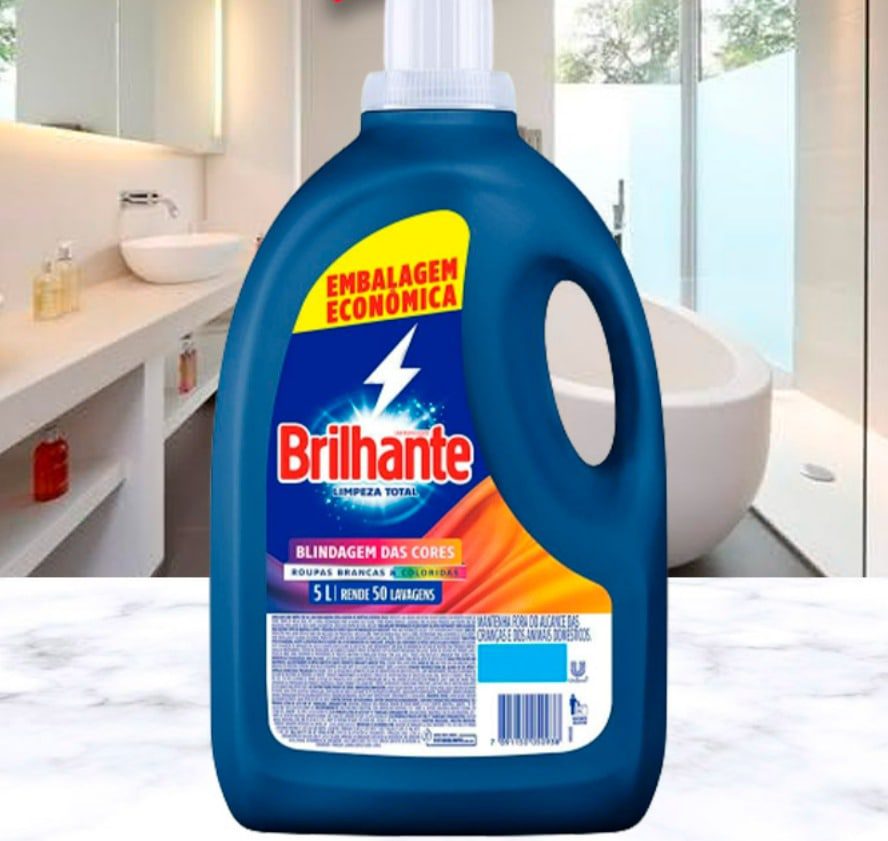 Sabão Líquido Brilhante Limpeza Total Blindagem das Cores – 5L na Casas Bahia