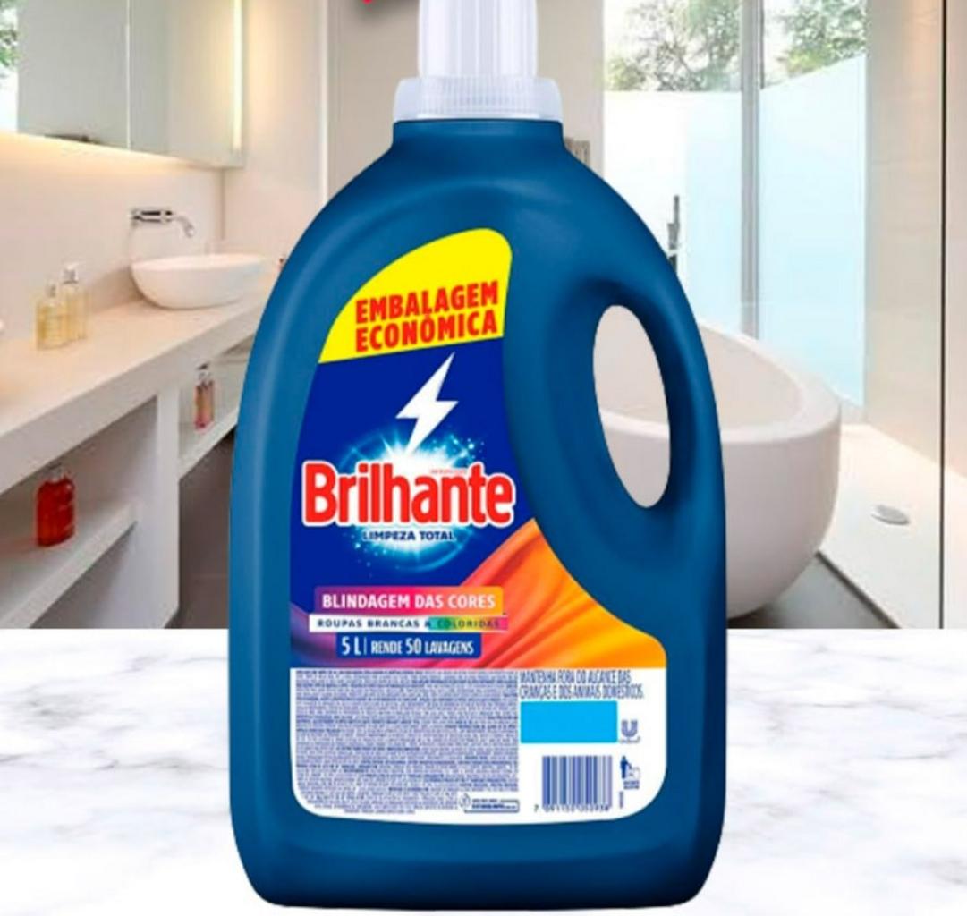 Sabão Líquido Brilhante Limpeza Total Blindagem das Cores – 5L na Casas Bahia