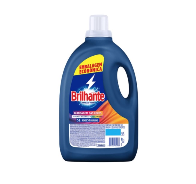 Sabão Líquido Brilhante Limpeza Total Blindagem das Cores – 5L na Casas Bahia