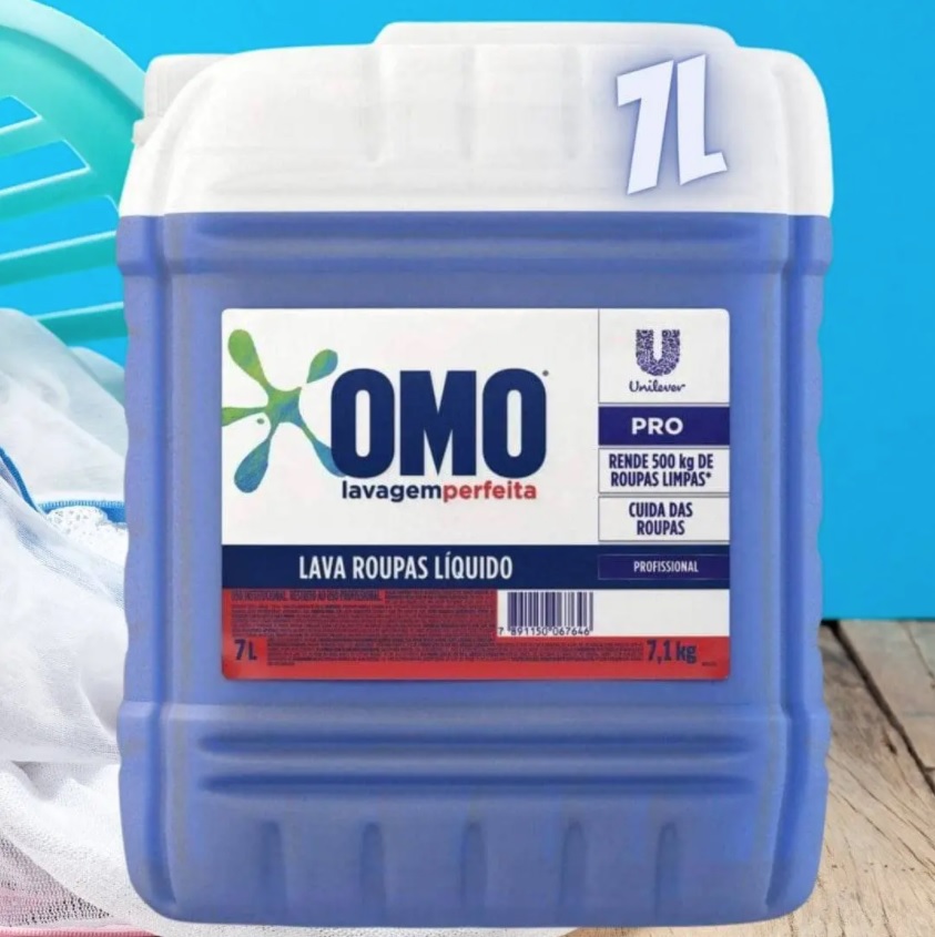 Sabão Líquido Omo Lavagem Perfeita Pro Galão 7 Litros na Casas Bahia