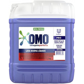 Sabão Líquido Omo Lavagem Perfeita Pro Galão 7 Litros na Amazon